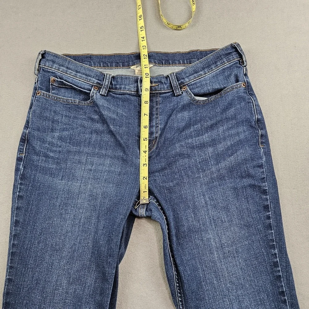 Duluth Trading Co Jeans Women's Sz 12 Daily Denim Slim Leg Mid‎ Rise Stretch
